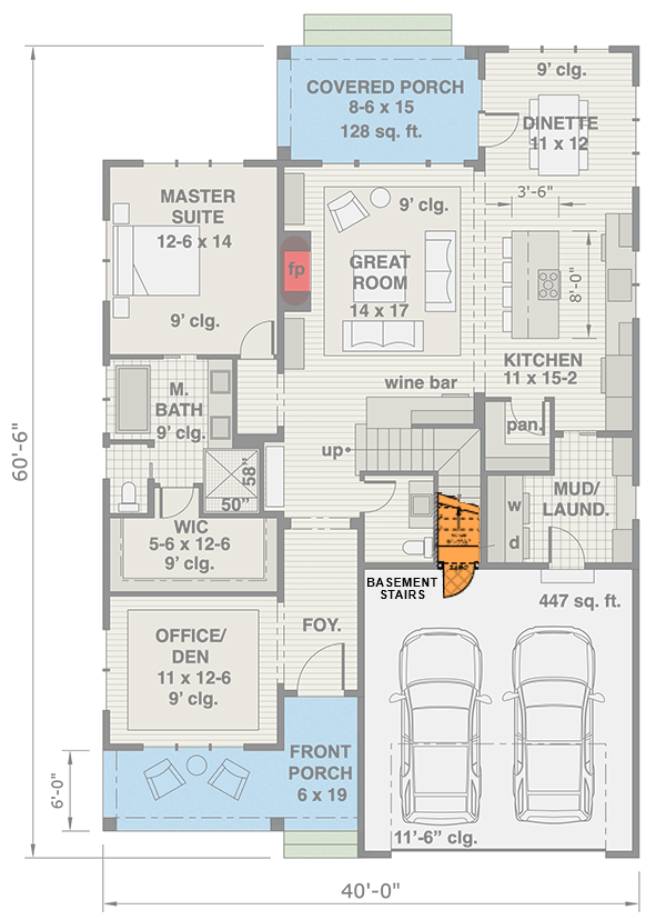 Main Level - Basement Stair Location