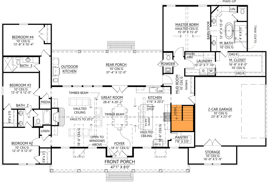 Main Level - Basement Stair Location