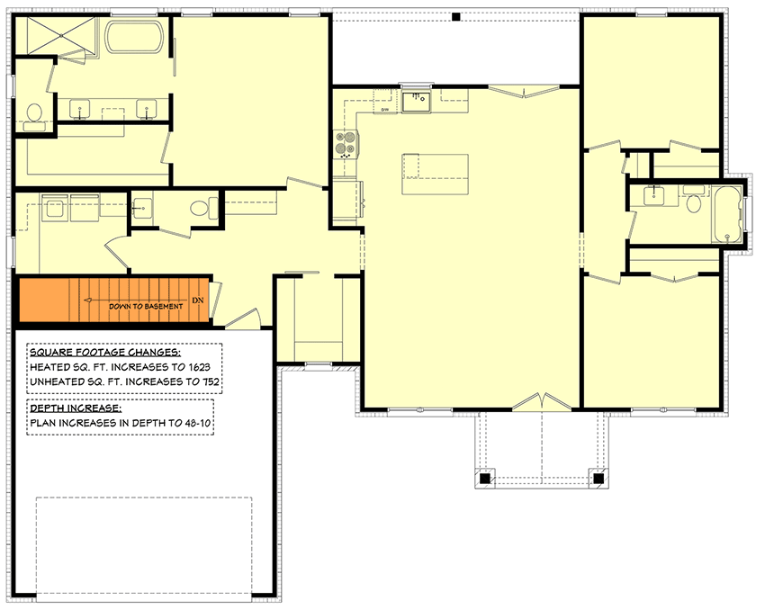 Main Level - Basement Stairs Location