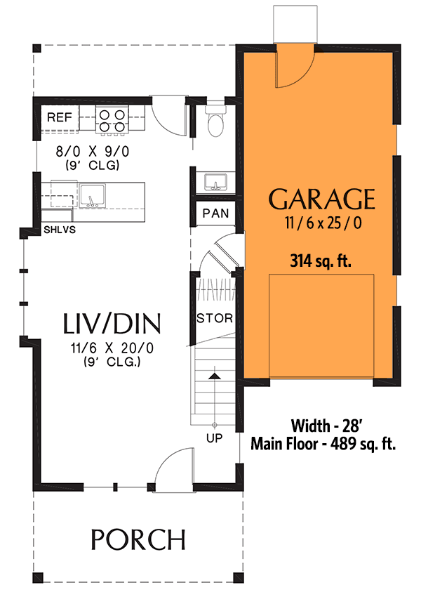1-Car Garage Option (+$300)