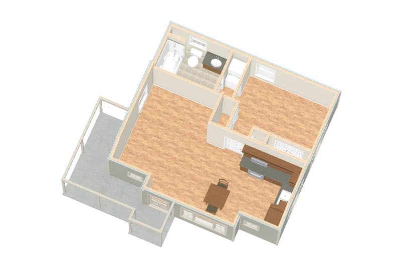 First Floor - Birdseye View