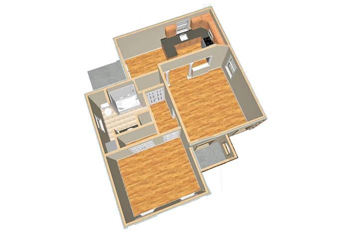 First Floor - Birdseye View