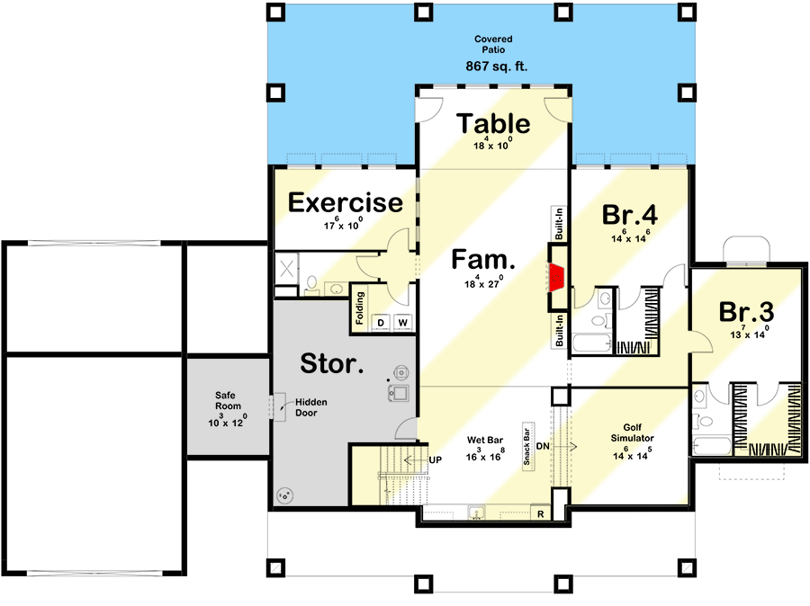 Optional Lower Level Layout ($ Paid Option)