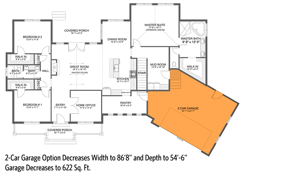 2-Car Front Garage Option (+$300)