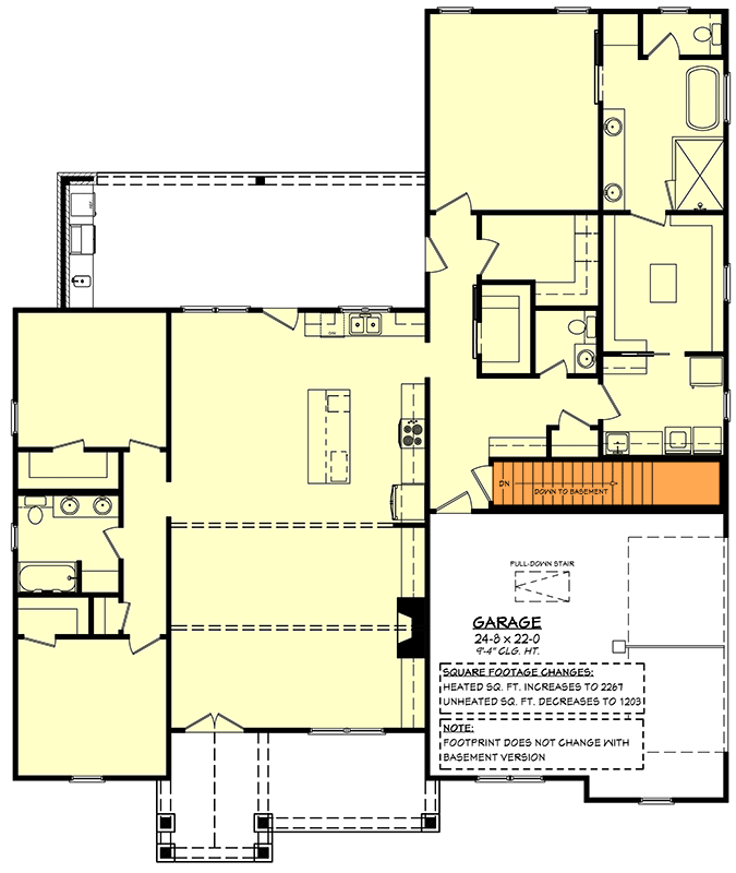 Main Level - Basement Stairs Location