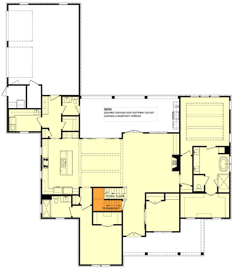 Main Level -  Basement Stairs Location