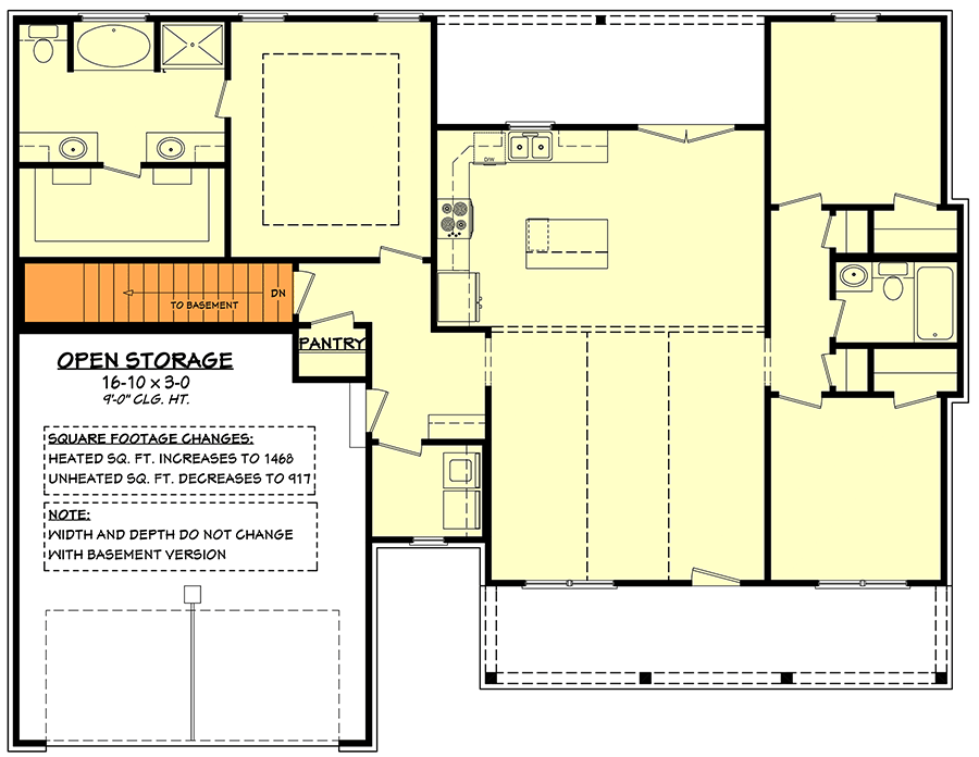 Main Level - Basement Stairs Location