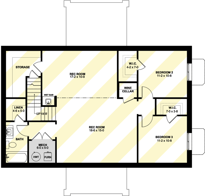 Optionally Finished Lower Level - Basement