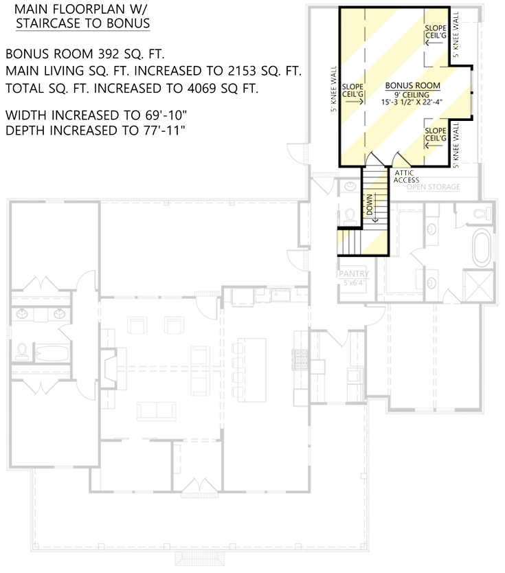 Bonus Above Garage Option (+$ Paid Upgrade)