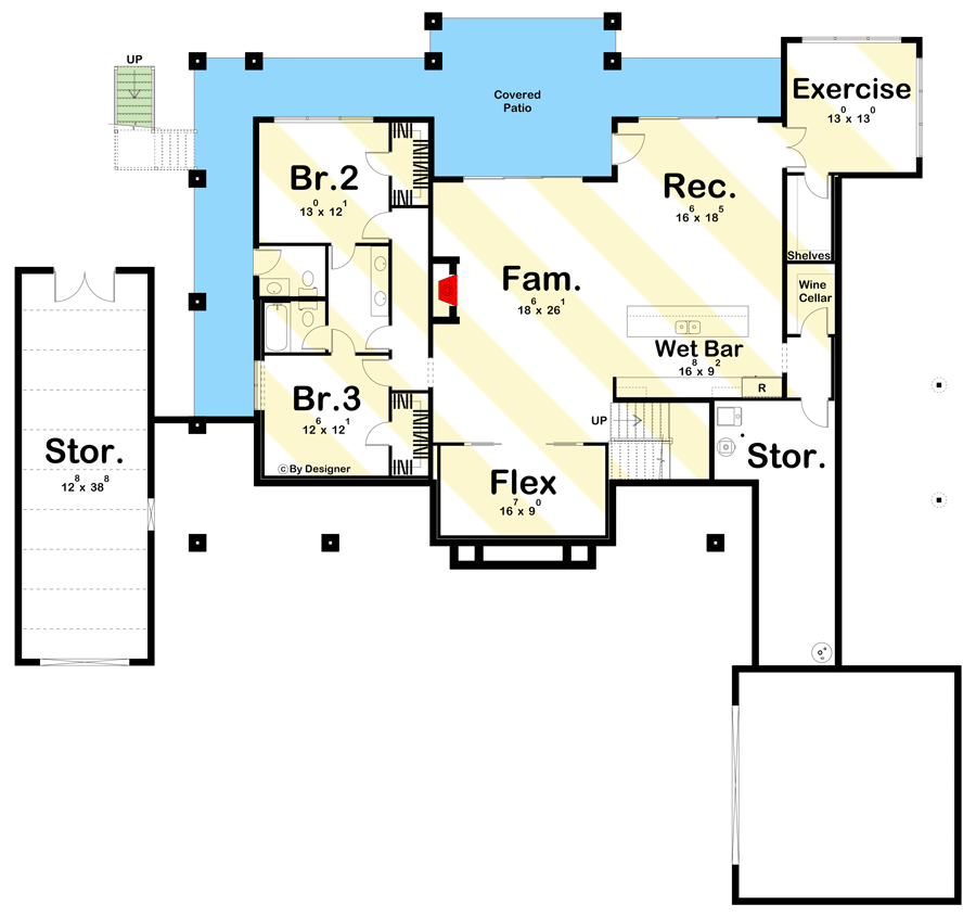 Optional Lower Level Layout ($ Paid Option)