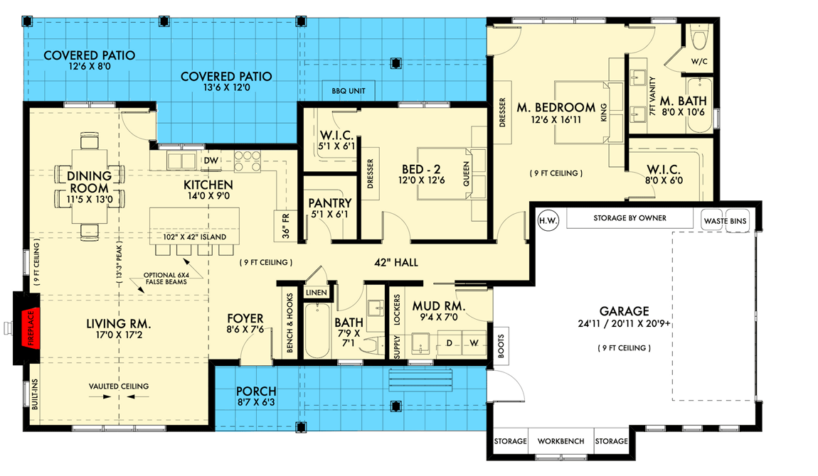 Main Level - Slab/Crawlspace Foundation