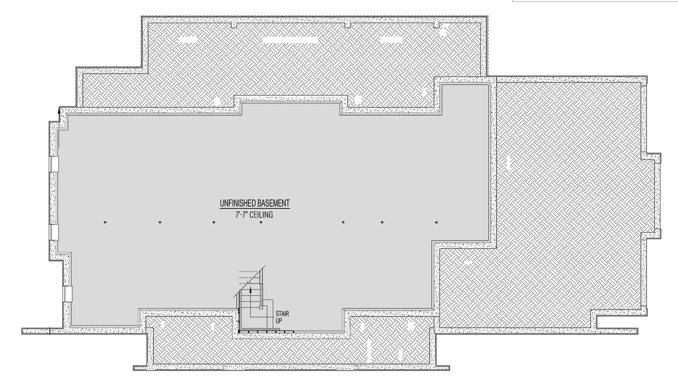 Unfinished Basement Foundation