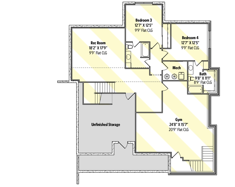 Optionally Finished Lower Level