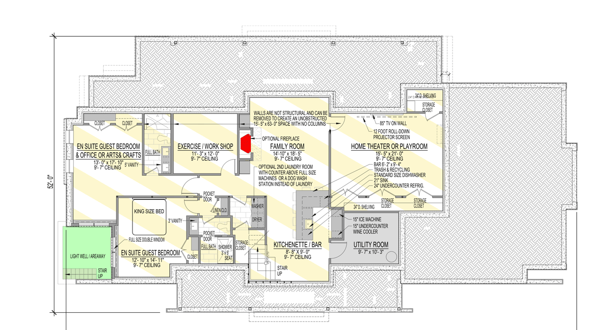 Finished Lower Level Layout Option (+$295)