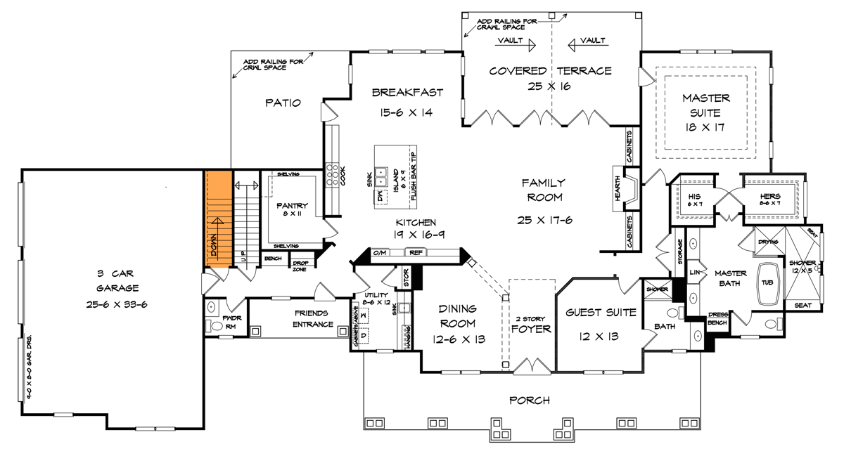 Main Level Basement Stairs Location