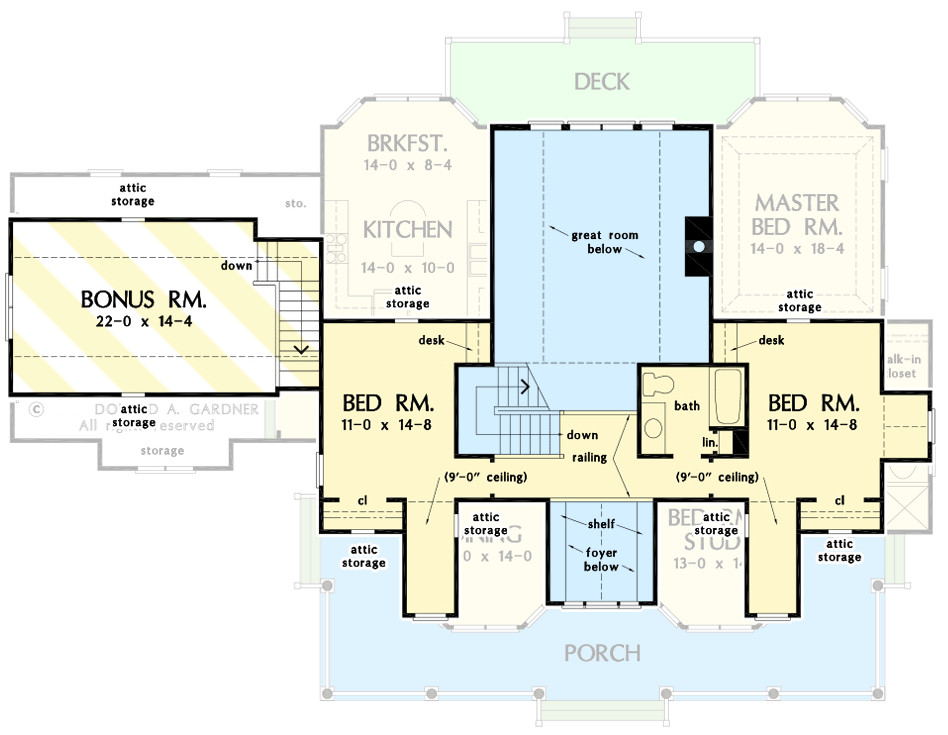 Second Level with Bonus Room