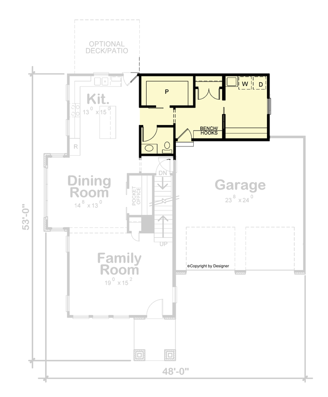 Optional Main Level Layout