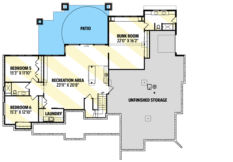 Optionally Finished Walkout Basement