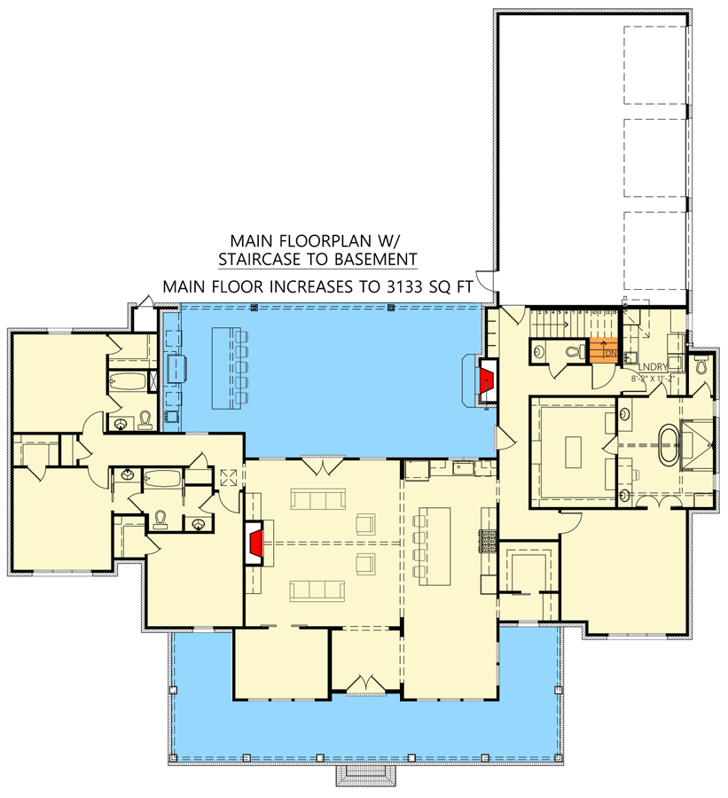 Main Level - Basement Stair Location