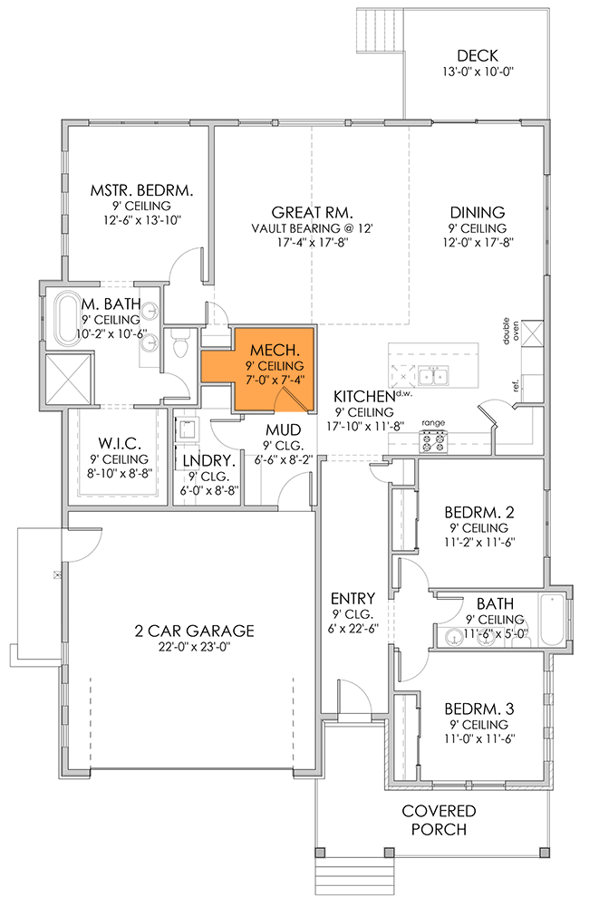 Optional Crawl/Slab Main Level
