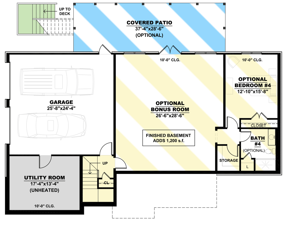 Optionally Finished Lower Level