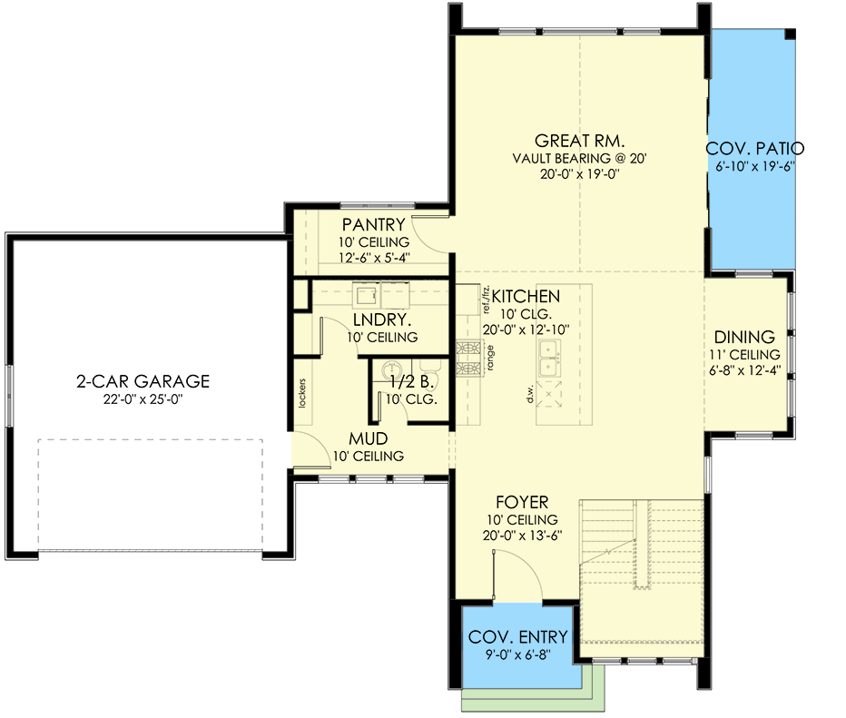 Main Level - Slab/ Crawl Version