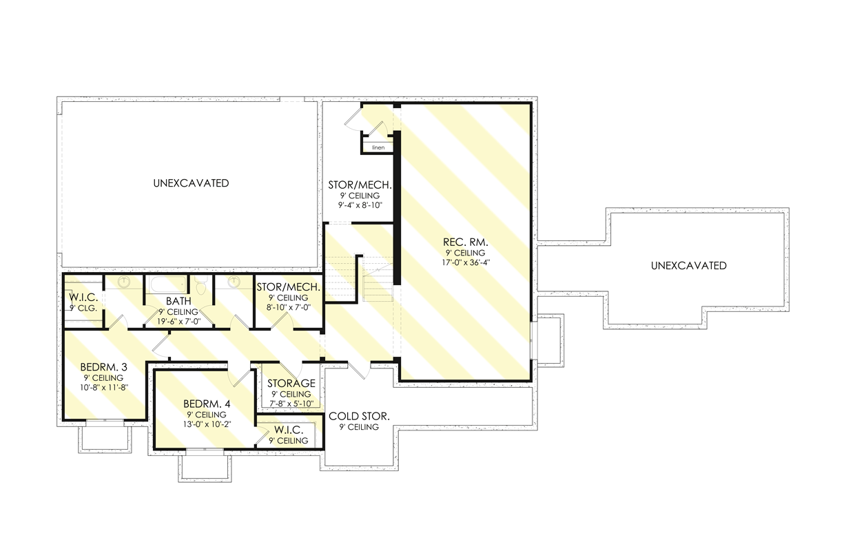 Optionally Finished Basement Foundation