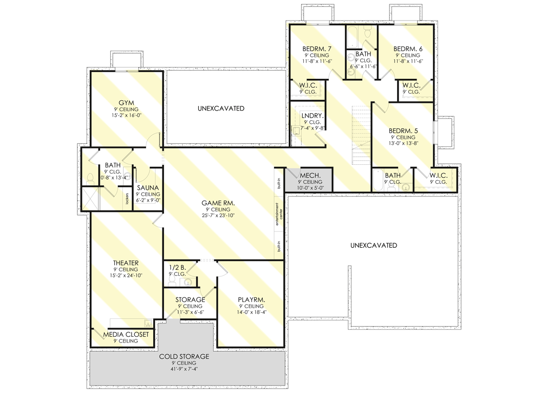 Optionally Finished Basement Foundation (+ $395)