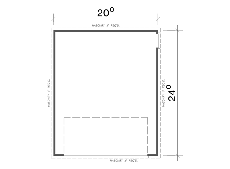  2-Car Detached Garage