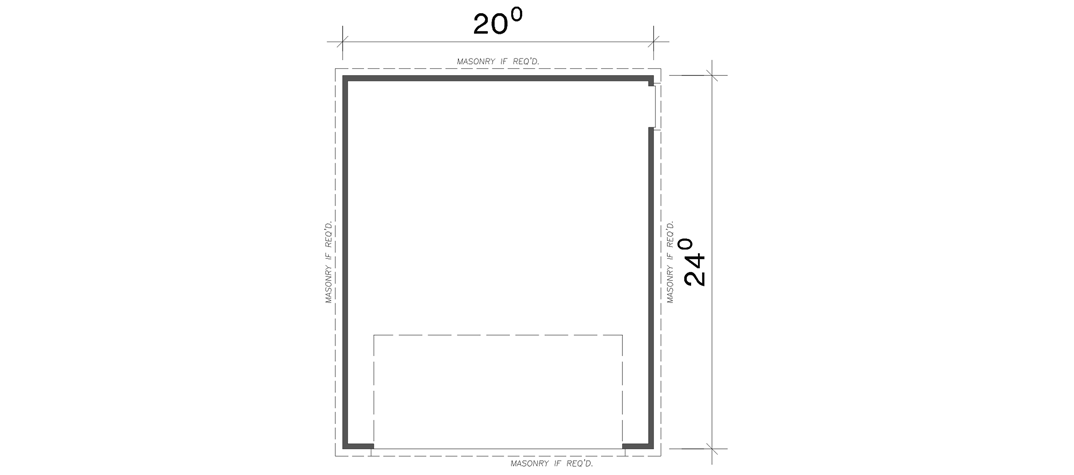 2-Car Detached Garage