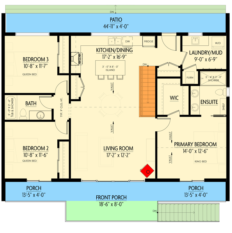 Main Level - Basement Stair Location - 