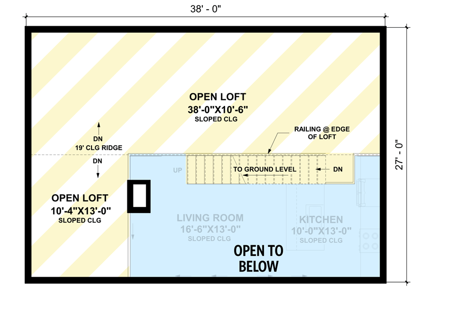 2nd Floor - Open Loft Option ($ Paid Option)