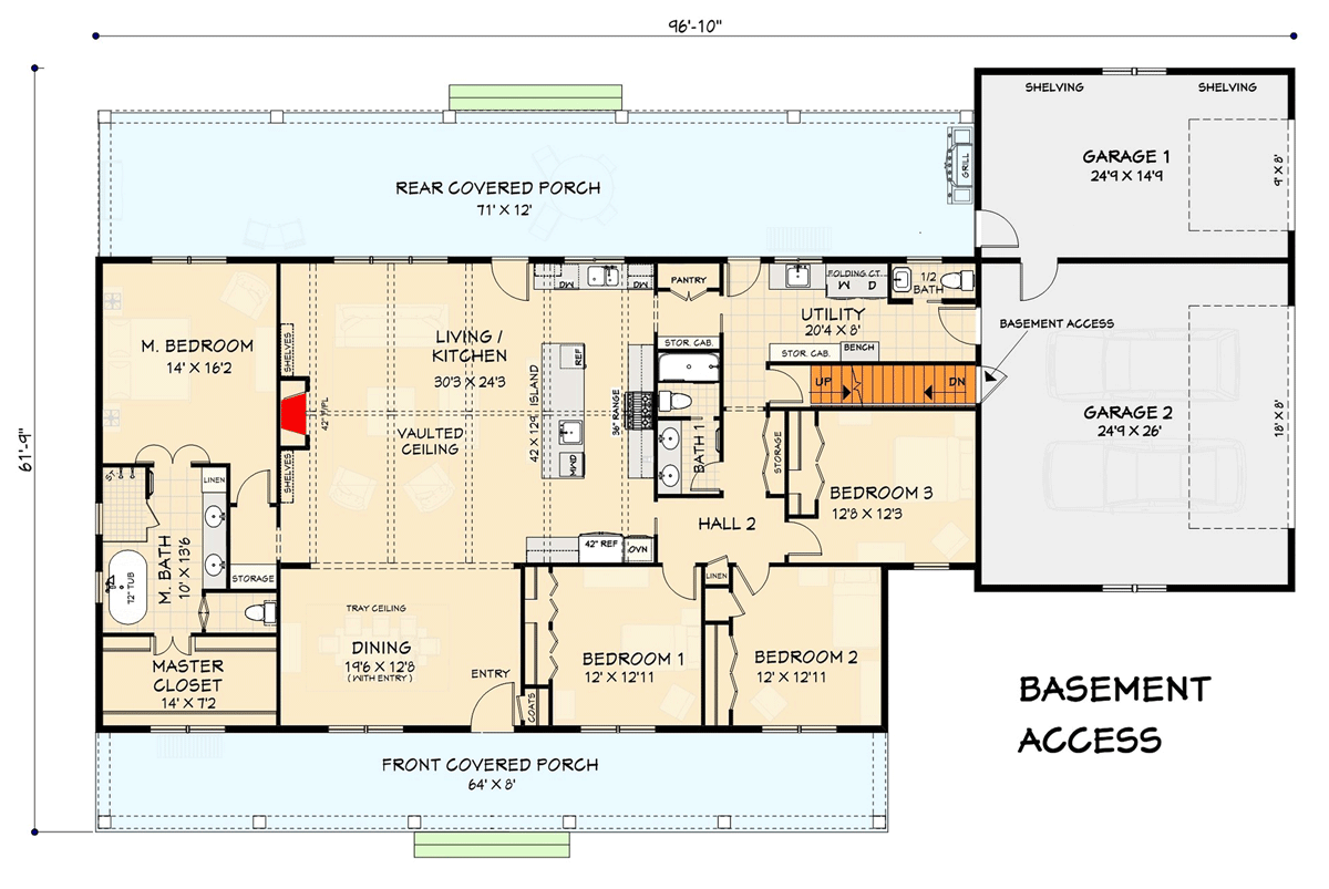 Main Level - Basement Stair Location