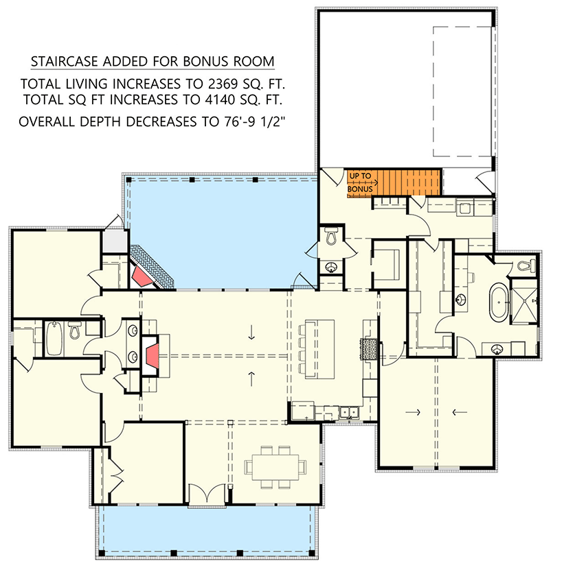 Main Level - Bonus Stair Placement
