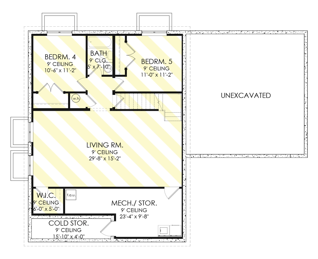 Optional Basement Foundation Layout