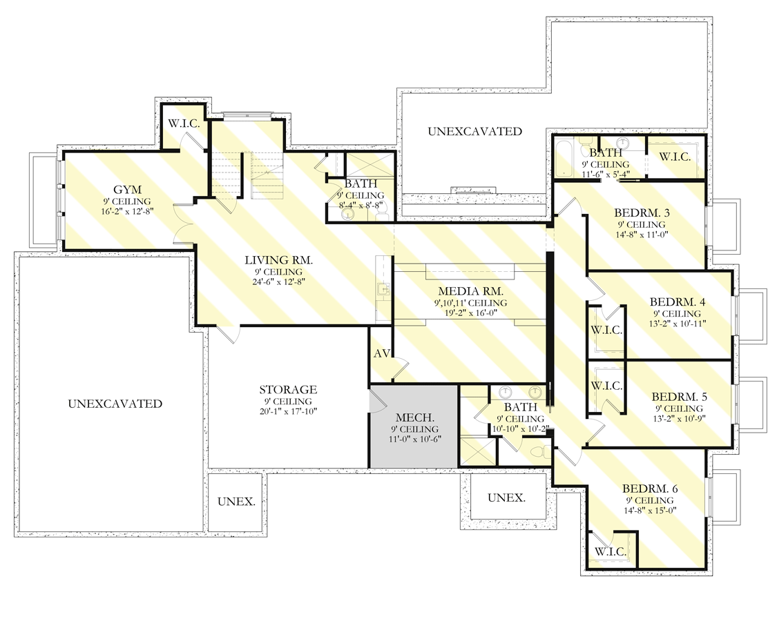 Optionally Finished Basement Foundation
