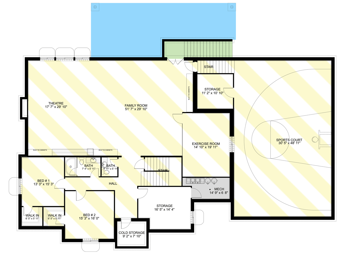 Unfinished Lower Level