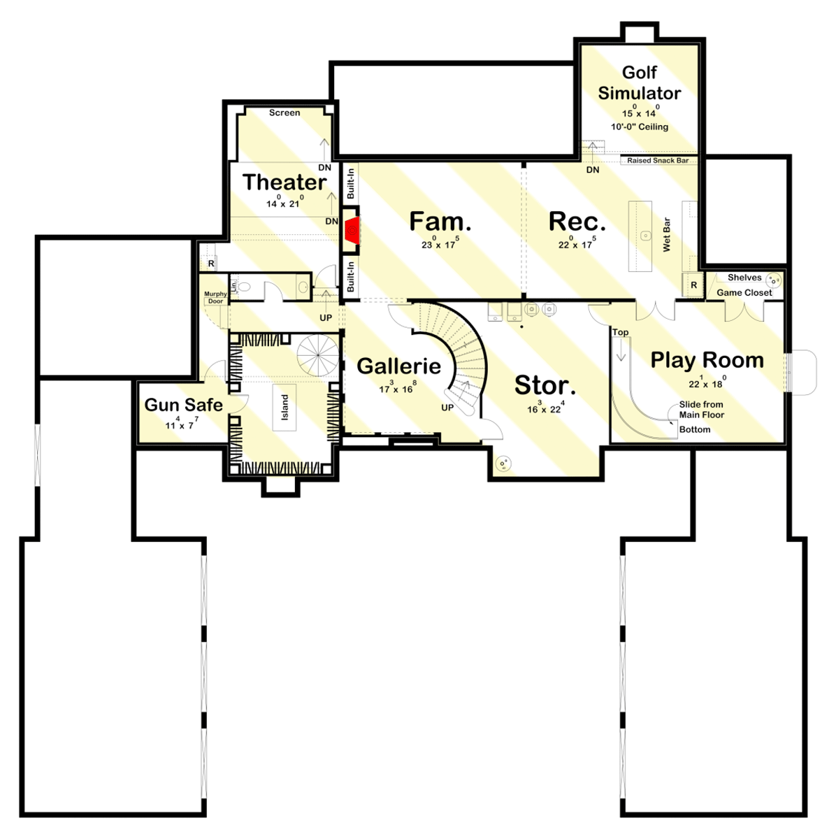 Optional Lower Level Layout ($ Paid Option)