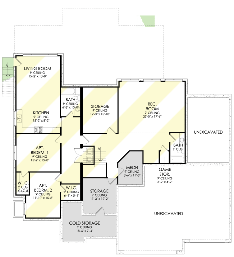 Optionally Finished Lower Level - Basement
