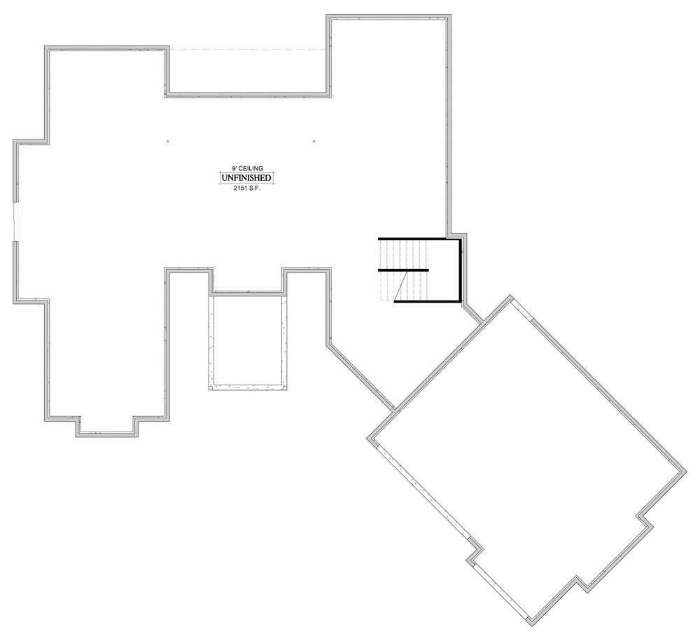 Unfinished Basement Foundation