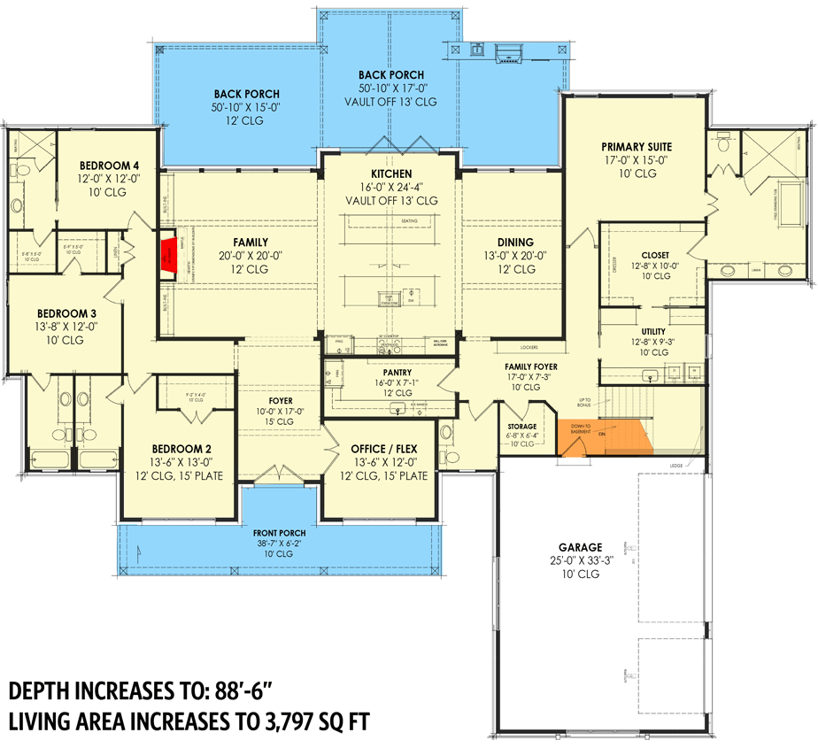 Main Level - Basement Foundation Version