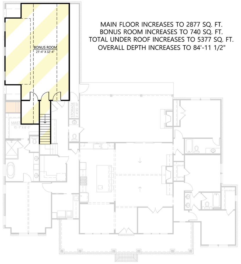 Bonus Above Garage w/ Basement Stairs