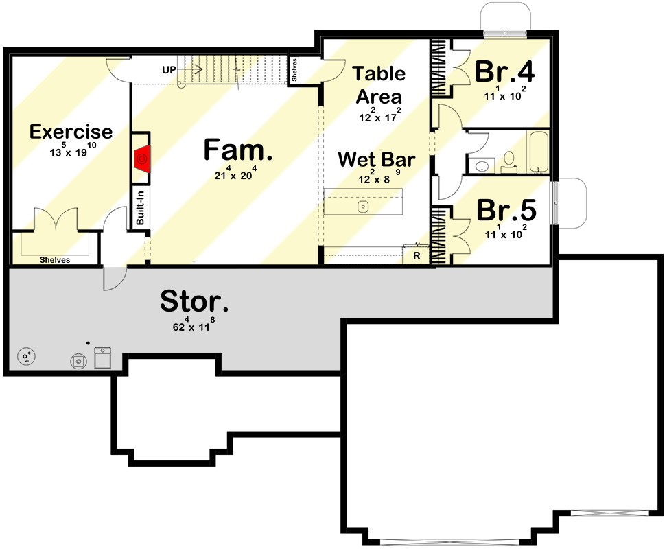 Optional Lower Level Layout ($ Paid Option)