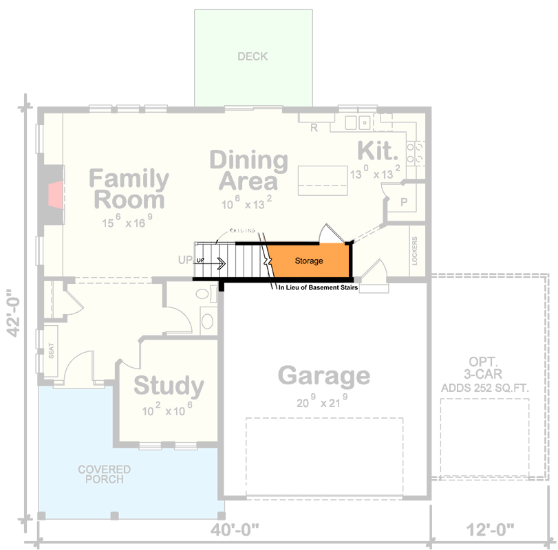 Main Floor - Slab/Crawl Option