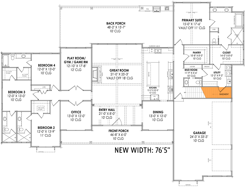 Basement Stairs Location
