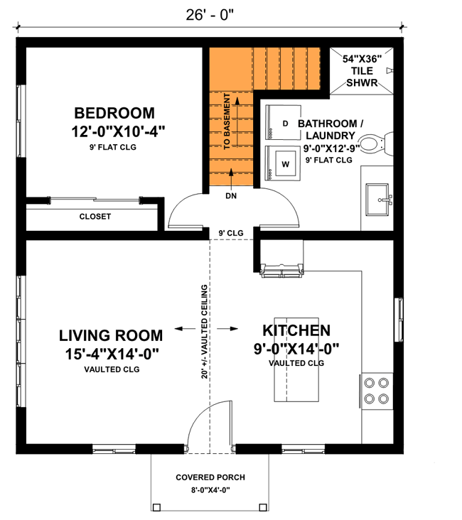 Main Level - Basement Stairs Location