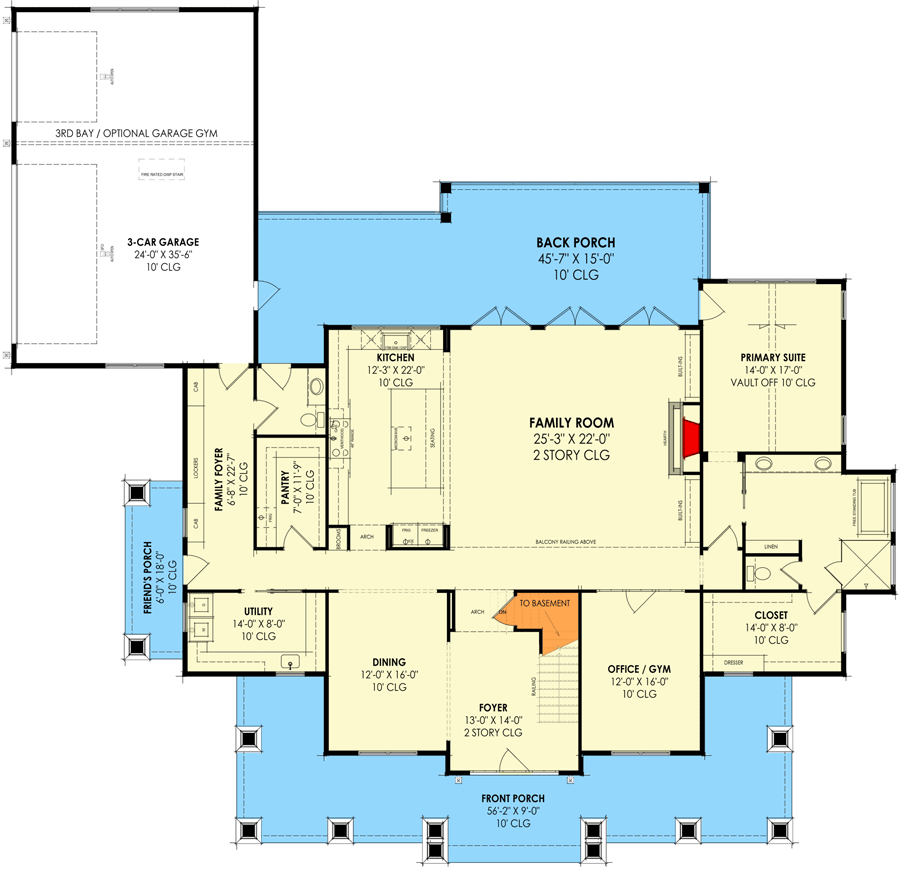 Main Level - Basement Stair Location