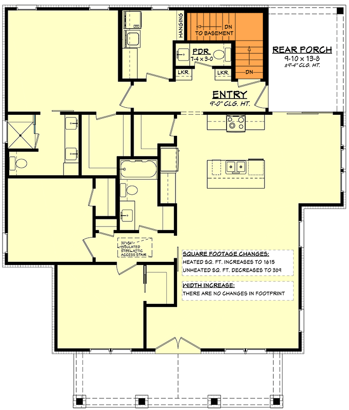 Main Floor - Basement Stairs Location