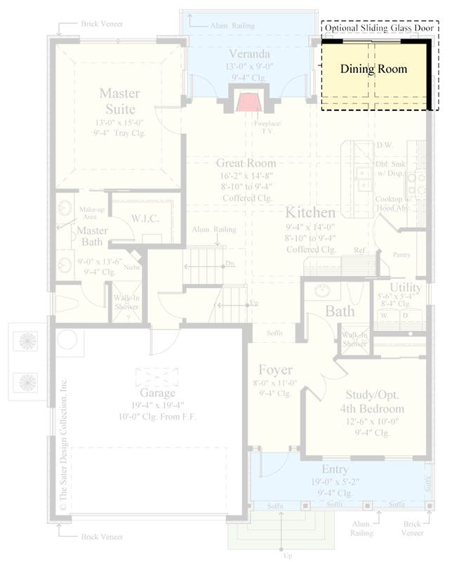 Main Floor - Optional Dining Room Window