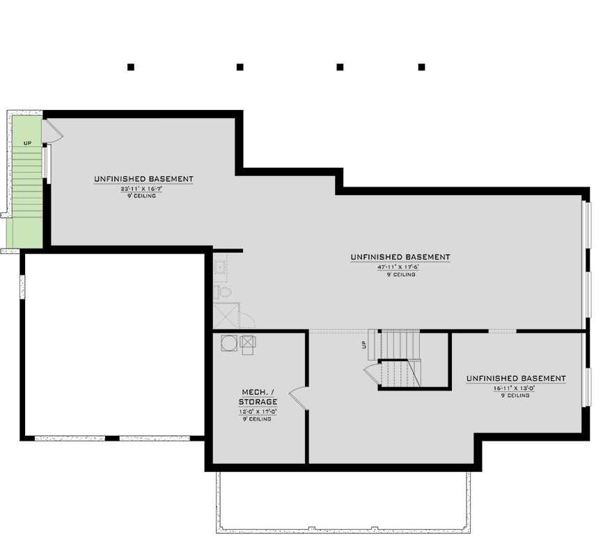 Unfinished Lower Level